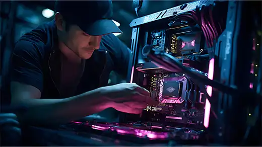 Stacionarių kompiuterių surinkimas