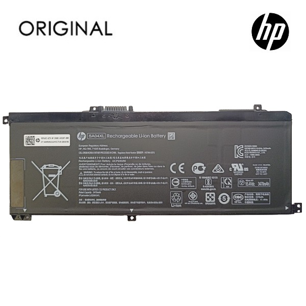 Nešiojamo kompiuterio baterija HP SA04XL, 3470mAh, Original
