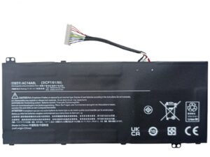 Nešiojamo kompiuterio baterija ACER AC14A8L, 4605mAh, Extra Digital Advanced